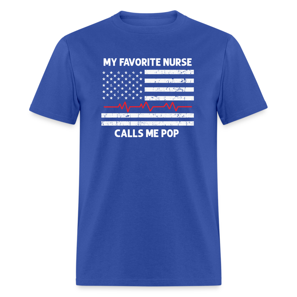 My Favorite Nurse Calls Me Pop Unisex Classic T-Shirt - royal blue