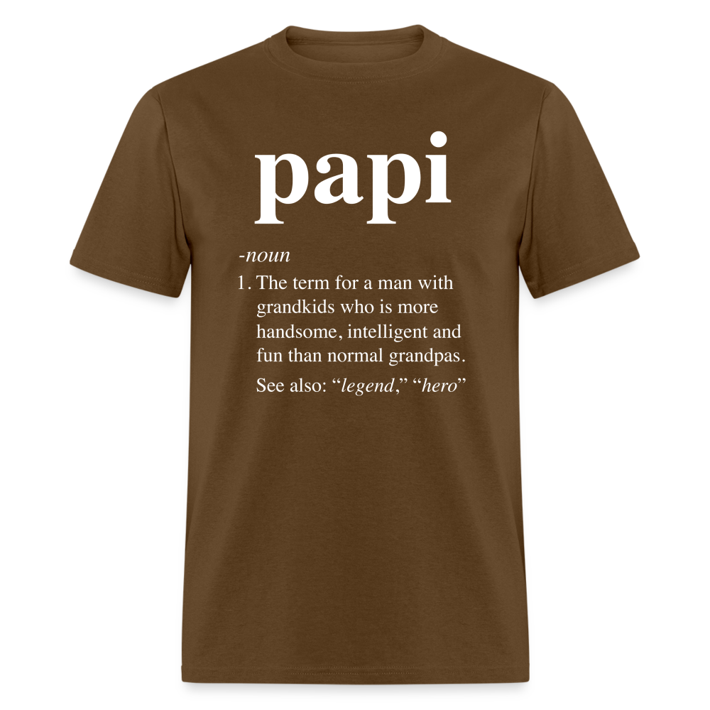 Papi Definition Unisex Classic T-Shirt - brown