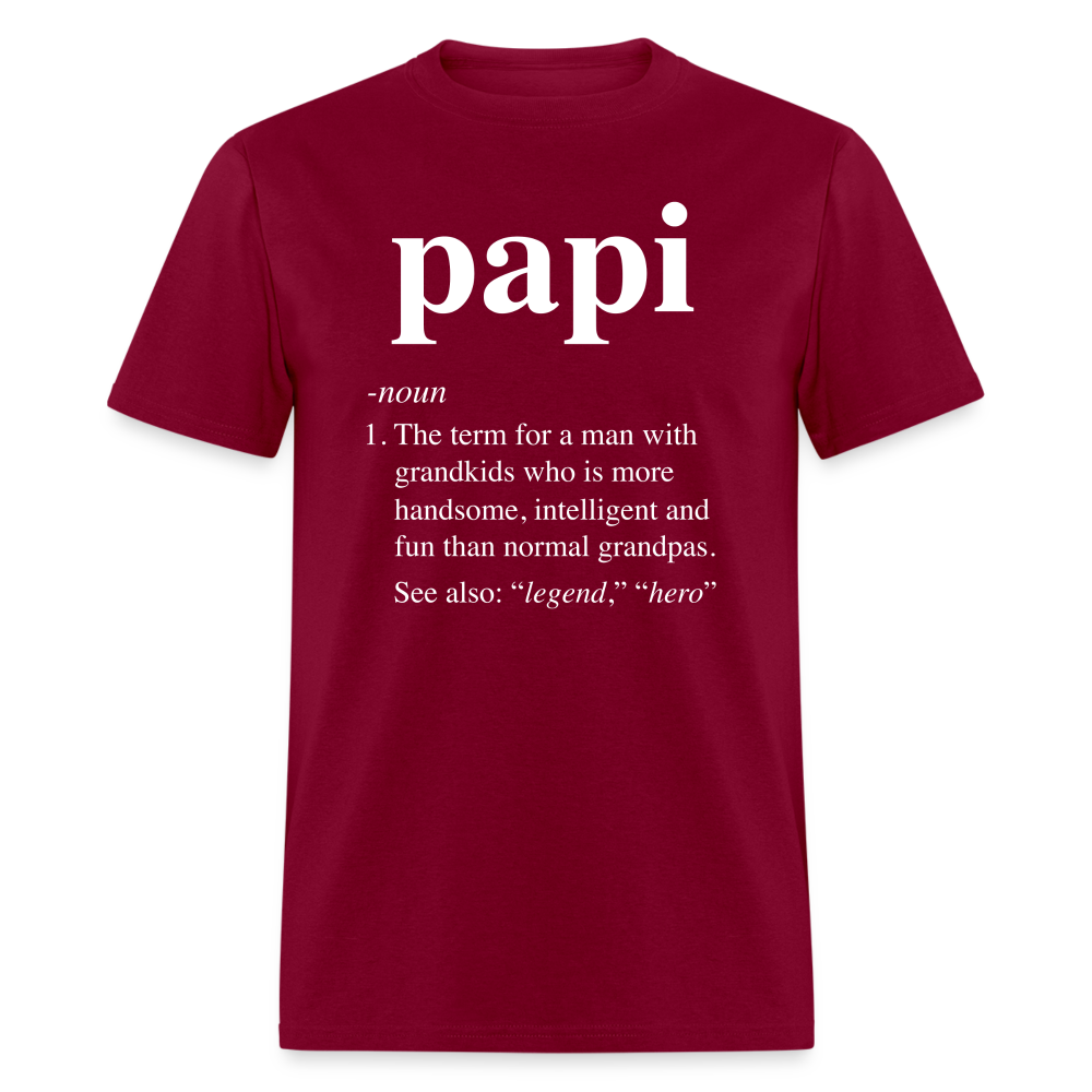 Papi Definition Unisex Classic T-Shirt - burgundy