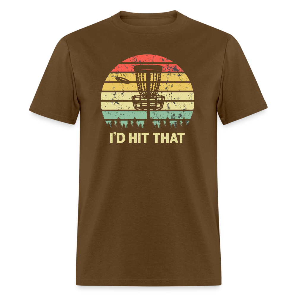I'd Hit That Disc Golf Unisex Classic T-Shirt - brown