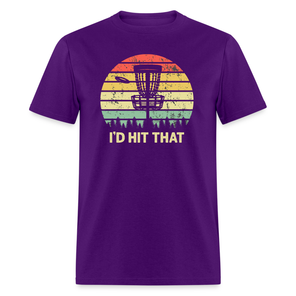 I'd Hit That Disc Golf Unisex Classic T-Shirt - purple