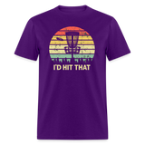 I'd Hit That Disc Golf Unisex Classic T-Shirt - purple