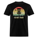 I'd Hit That Disc Golf Unisex Classic T-Shirt - black