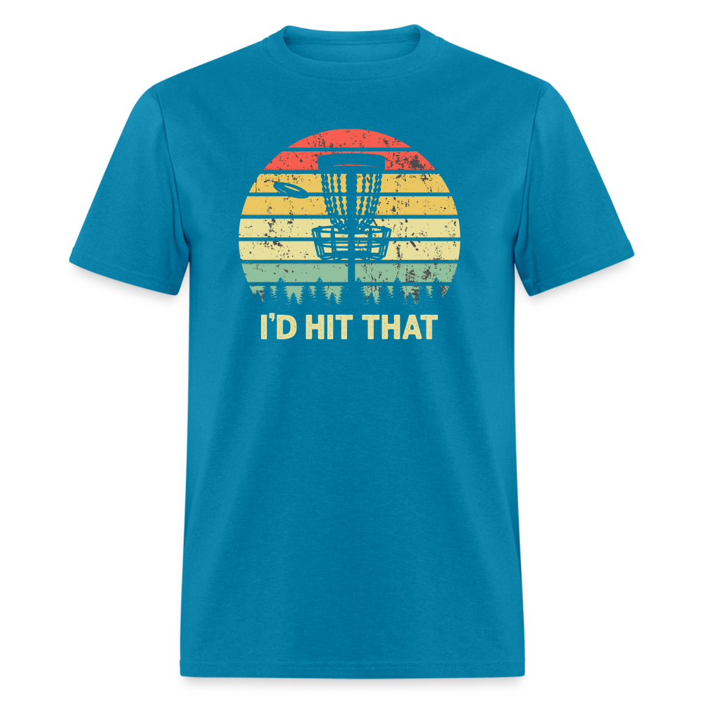 I'd Hit That Disc Golf Unisex Classic T-Shirt - turquoise