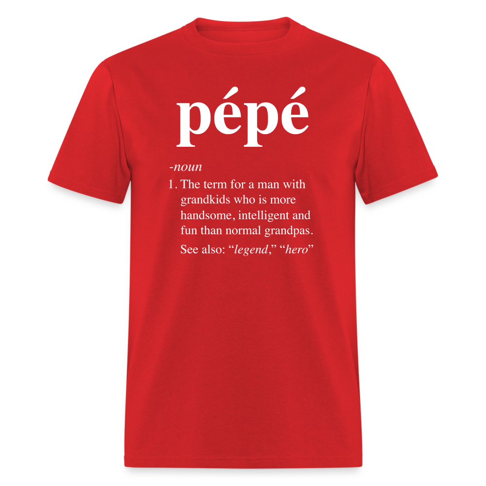 Pepe Definition Unisex Classic T-Shirt - red
