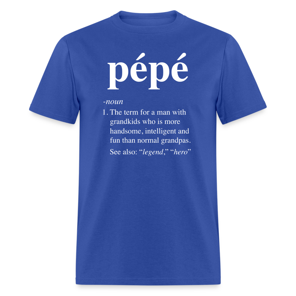 Pepe Definition Unisex Classic T-Shirt - royal blue