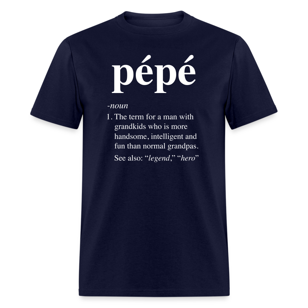 Pepe Definition Unisex Classic T-Shirt - navy