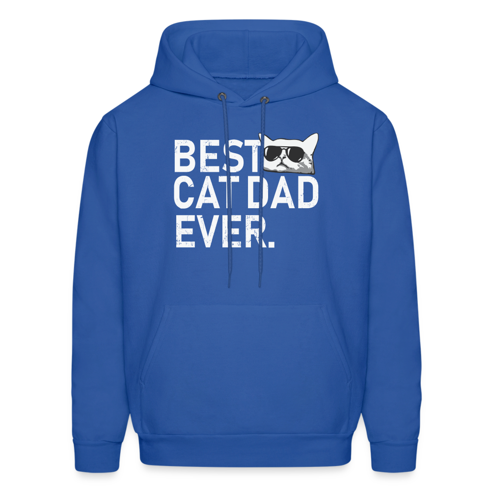 Best Cat Dad Ever Men's Hoodie - royal blue