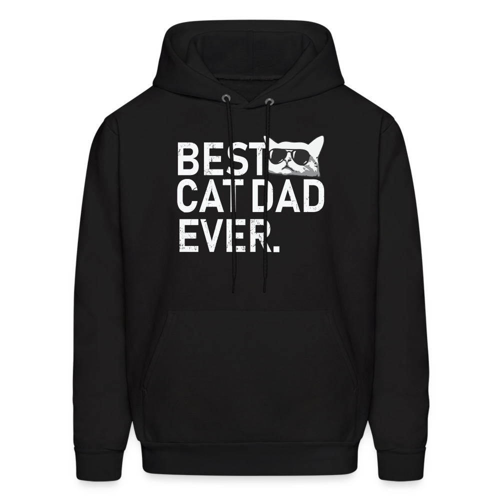 Best Cat Dad Ever Men's Hoodie - black