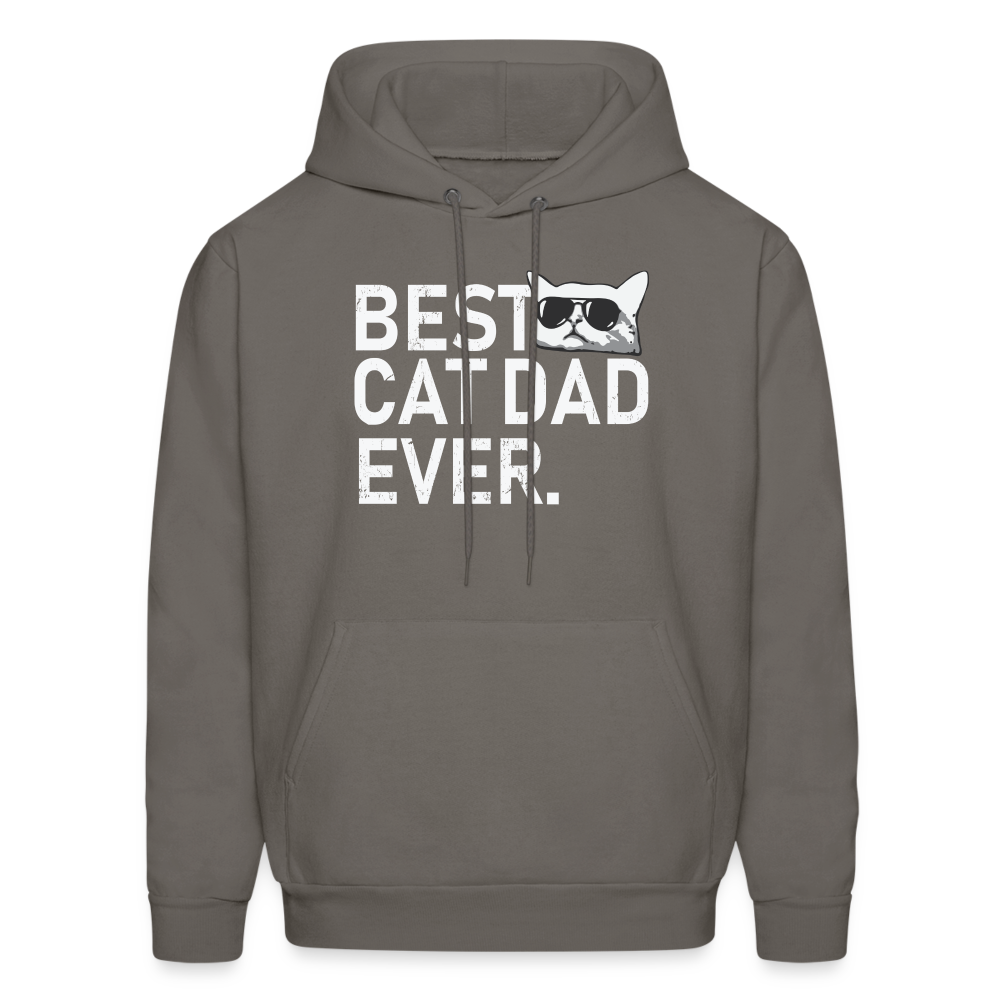 Best Cat Dad Ever Men's Hoodie - asphalt gray