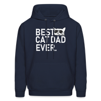 Best Cat Dad Ever Men's Hoodie - navy