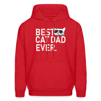Best Cat Dad Ever Men's Hoodie - red