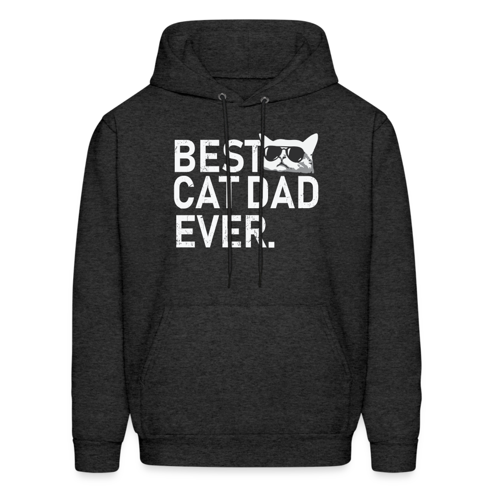 Best Cat Dad Ever Men's Hoodie - charcoal grey