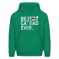 Best Cat Dad Ever Men's Hoodie - kelly green