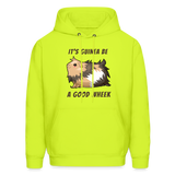 It's Guinea Be a Good Wheek Men's Hoodie - safety green
