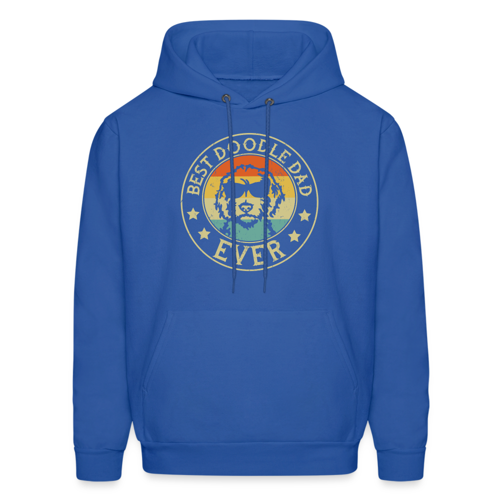 Best Doodle Dad Ever Men's Hoodie - royal blue