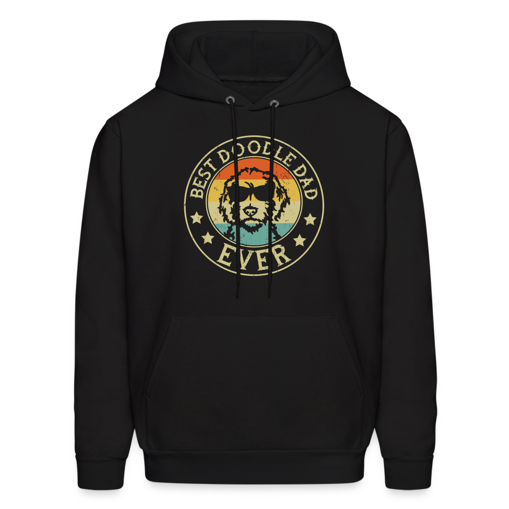 Best Doodle Dad Ever Men's Hoodie - black