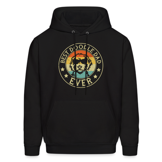 Best Doodle Dad Ever Men's Hoodie - black