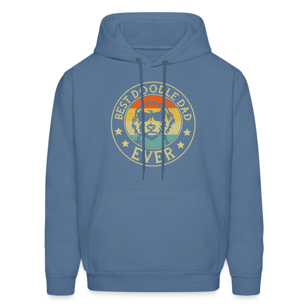 Best Doodle Dad Ever Men's Hoodie - denim blue