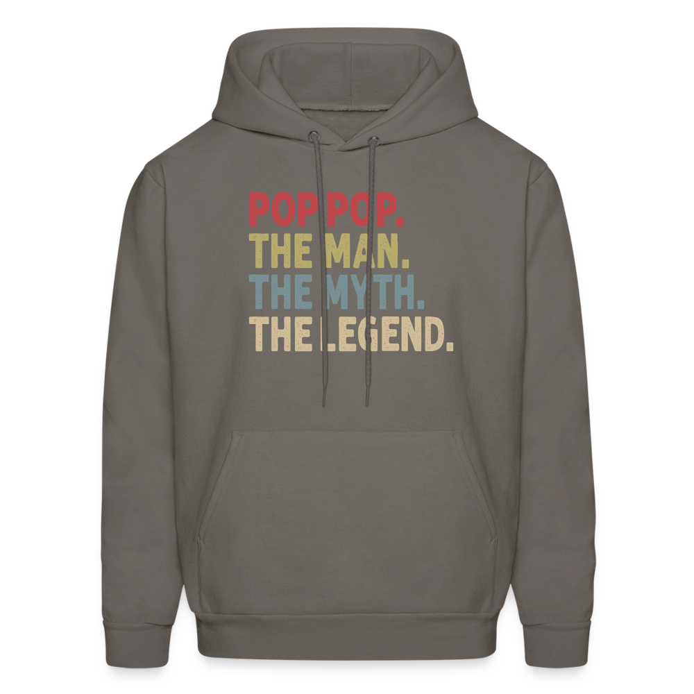 Pop Pop the Man the Myth the Legend Men's Hoodie - asphalt gray