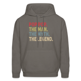 Pop Pop the Man the Myth the Legend Men's Hoodie - asphalt gray