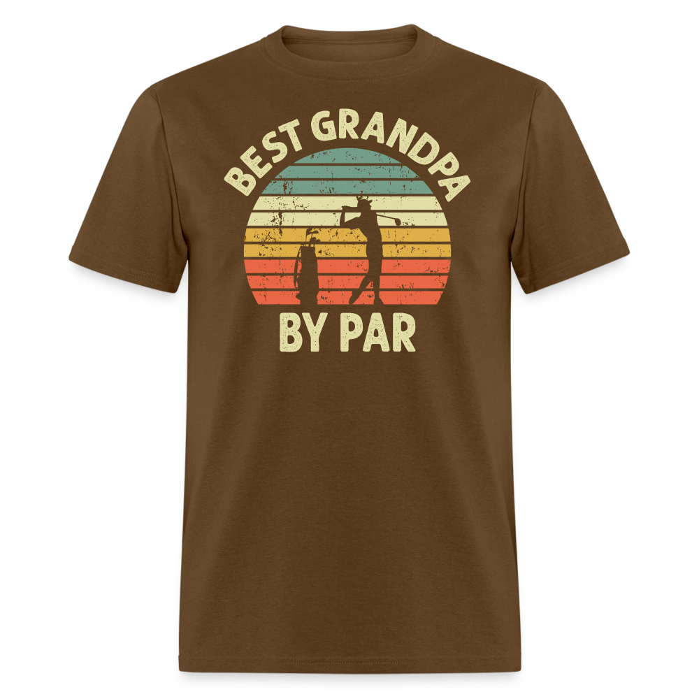 Best Grandpa By Par Unisex Classic T-Shirt - brown