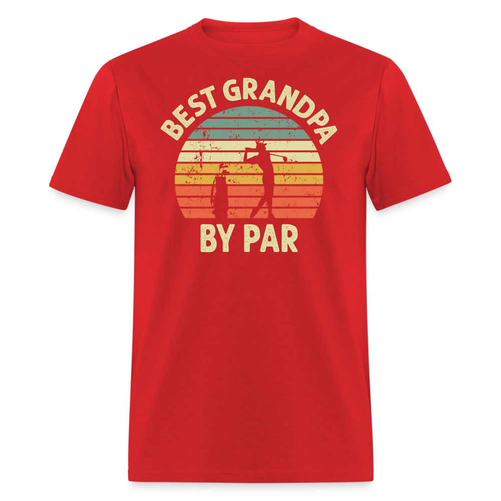 Best Grandpa By Par Unisex Classic T-Shirt - red