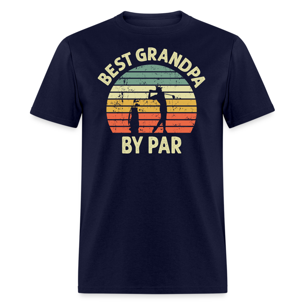 Best Grandpa By Par Unisex Classic T-Shirt - navy