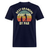 Best Grandpa By Par Unisex Classic T-Shirt - navy