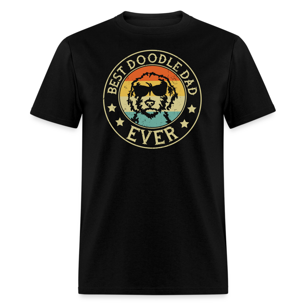 Best Doodle Dad Ever Unisex Classic T-Shirt - black