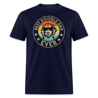 Best Doodle Dad Ever Unisex Classic T-Shirt - navy