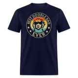Best Doodle Dad Ever Unisex Classic T-Shirt - navy