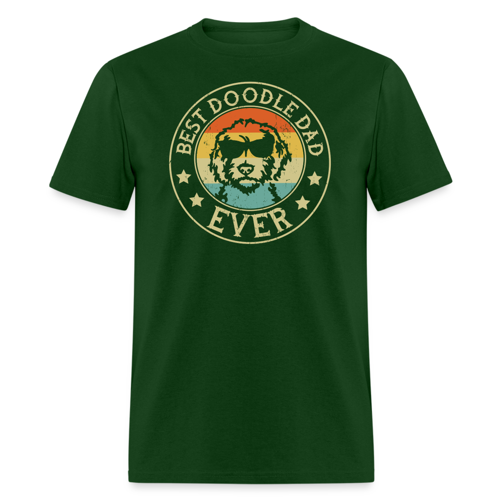 Best Doodle Dad Ever Unisex Classic T-Shirt - forest green
