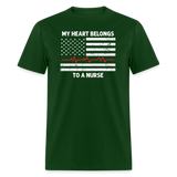 My Heart Belongs to a Nurse Unisex Classic T-Shirt - forest green