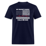 My Favorite Nurse Calls Me Dad Unisex Classic T-Shirt - navy