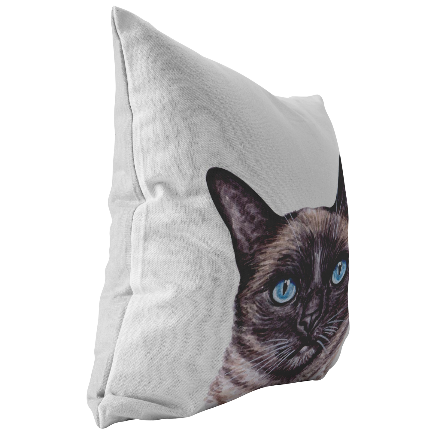 Siamese Cat Throw Pillow | Gift for Cat Lover Mothers Day Idea for Cat Mom Grandma | Siamese Cat Decor