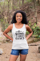 Coffee Scrubs and Rubber Gloves Nurse Tank Top