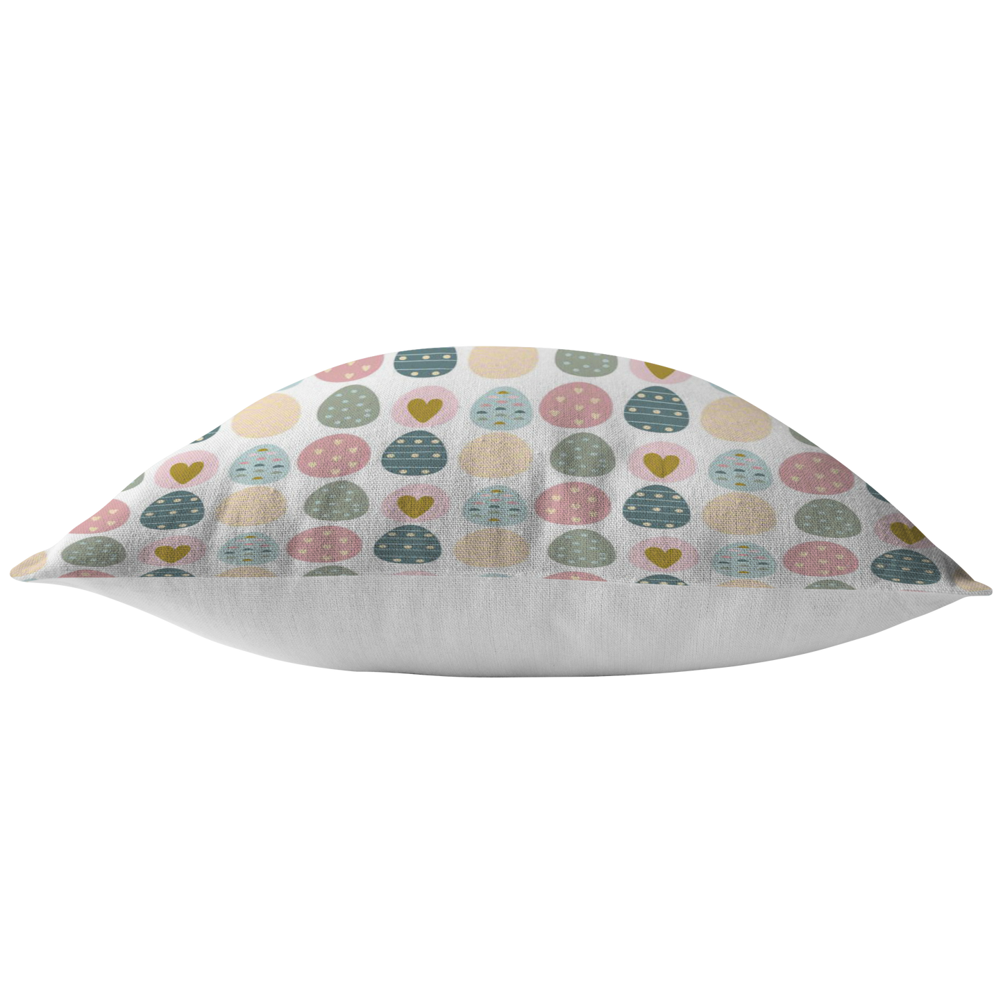 Easter Eggs Pillow Cover | Pink Blue Green Yellow Cheerful Spring Home Decor