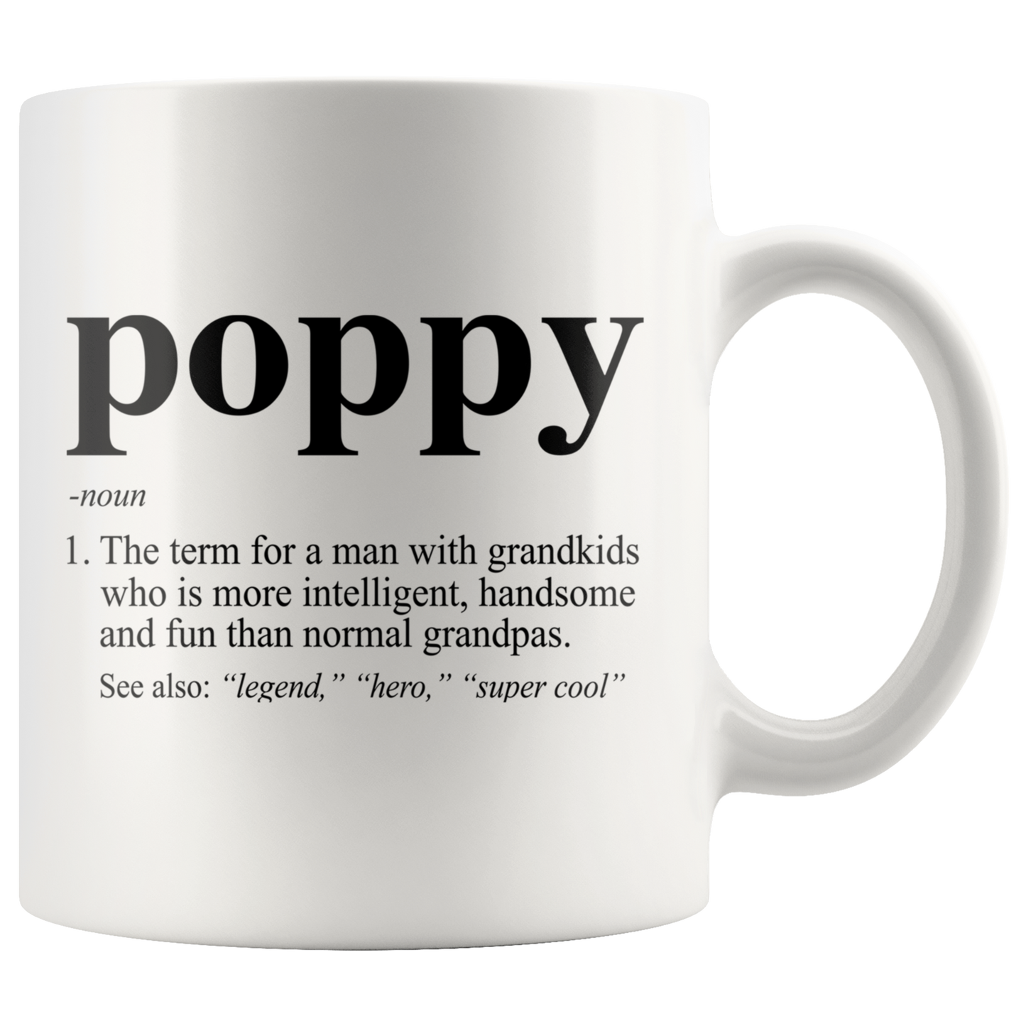 Poppy Definition Mug Gift for Grandpa