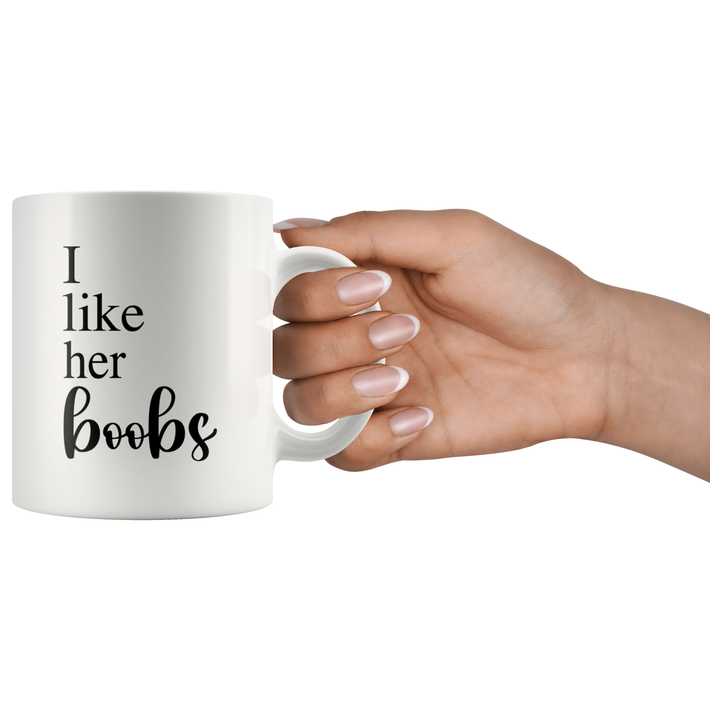 I Like Her Boobs I Like His Butt Matching Mug Set