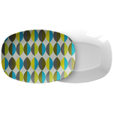 Mid Century Modern Serving Platter | Teal Blue Green