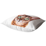 Abyssinian Cat Pillow or Zip Cover
