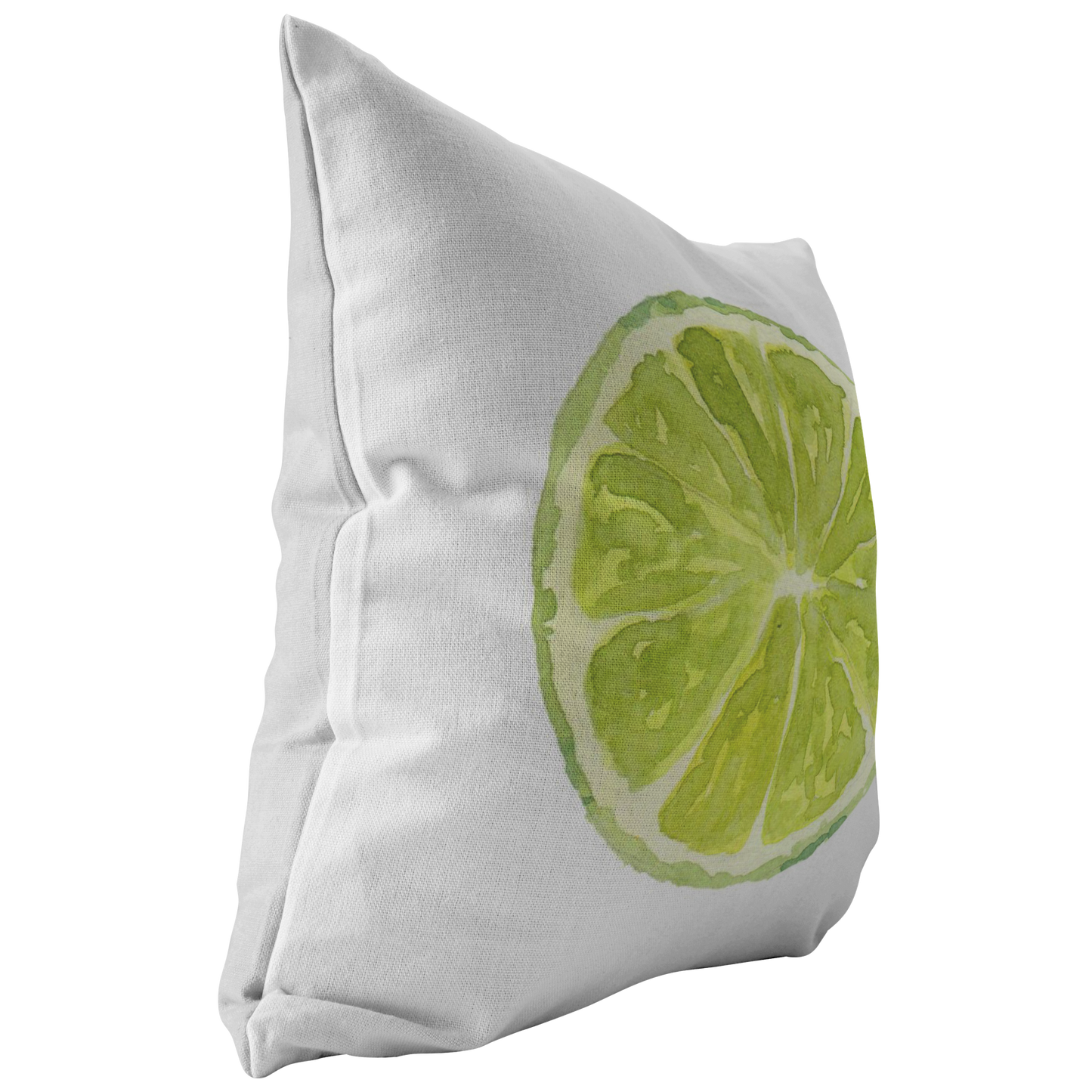 Lime Slice Throw Pillow or Cusion Cover