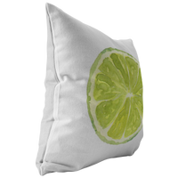Lime Slice Throw Pillow or Cusion Cover