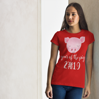 Chinese New Year 2019 Year of the Pig T-Shirt for Women