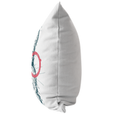 Easter Bunny with Red Glasses and Bow Tie Throw Pillow or Zip Pillow Cover | Spring Farmhouse Decor